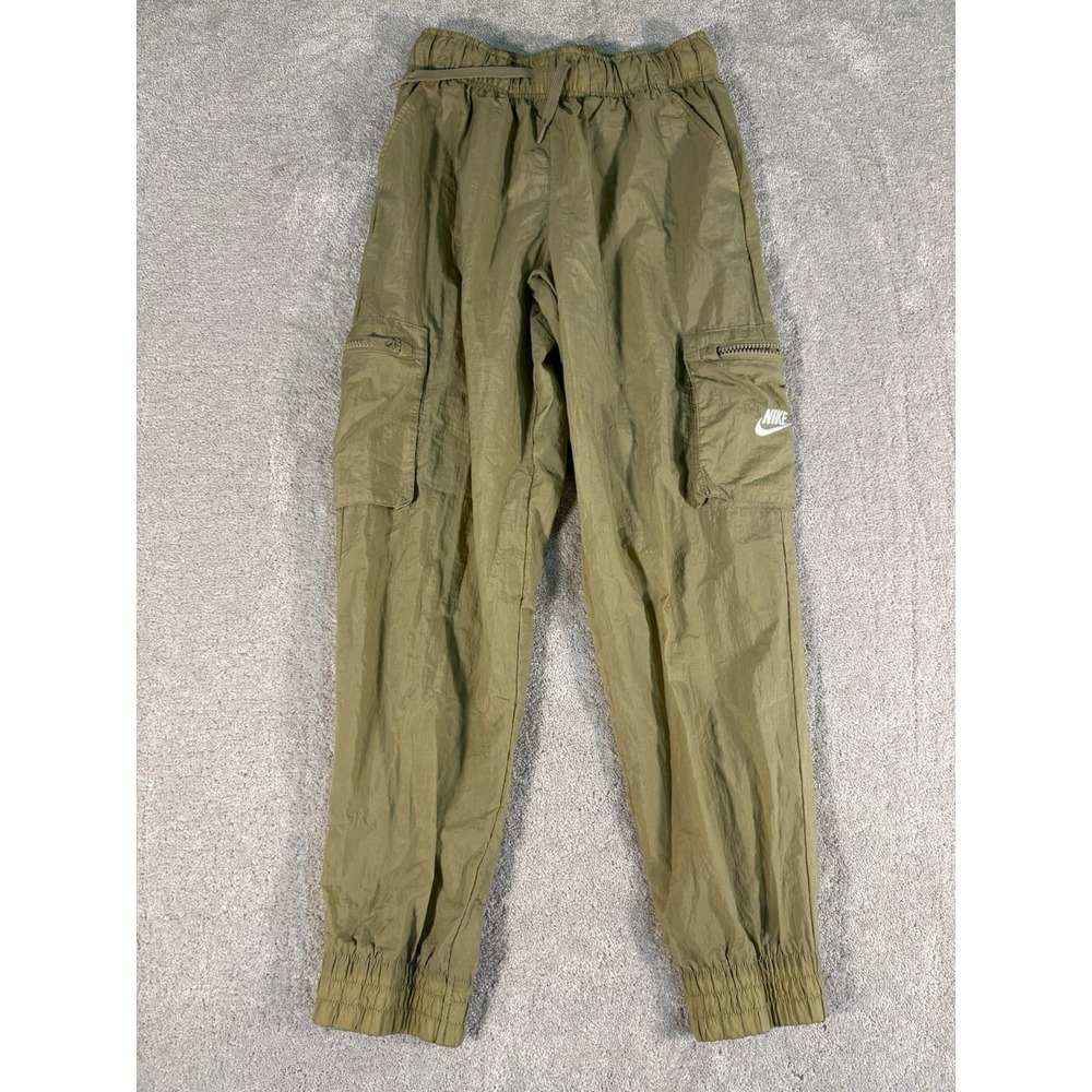 Nike Woven Unlined Utility Cargo NSW Sportswear Jogger Tan Pants Youth L